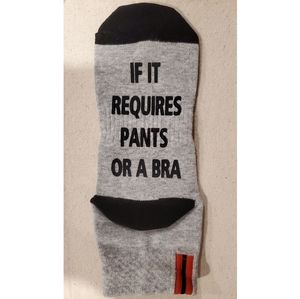 NWB Pair of 3 Novelty Gray Funny Saying Socks